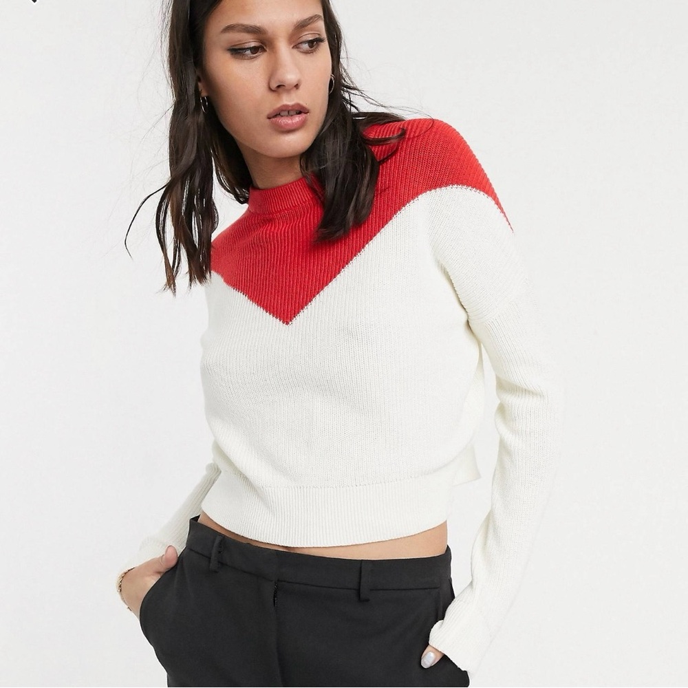 NWOT Nasty Gal/Only You Cropped Mod Sweater